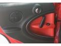 Pure Red Leather/Cloth 2011 Mini Cooper S Countryman All4 AWD Door Panel