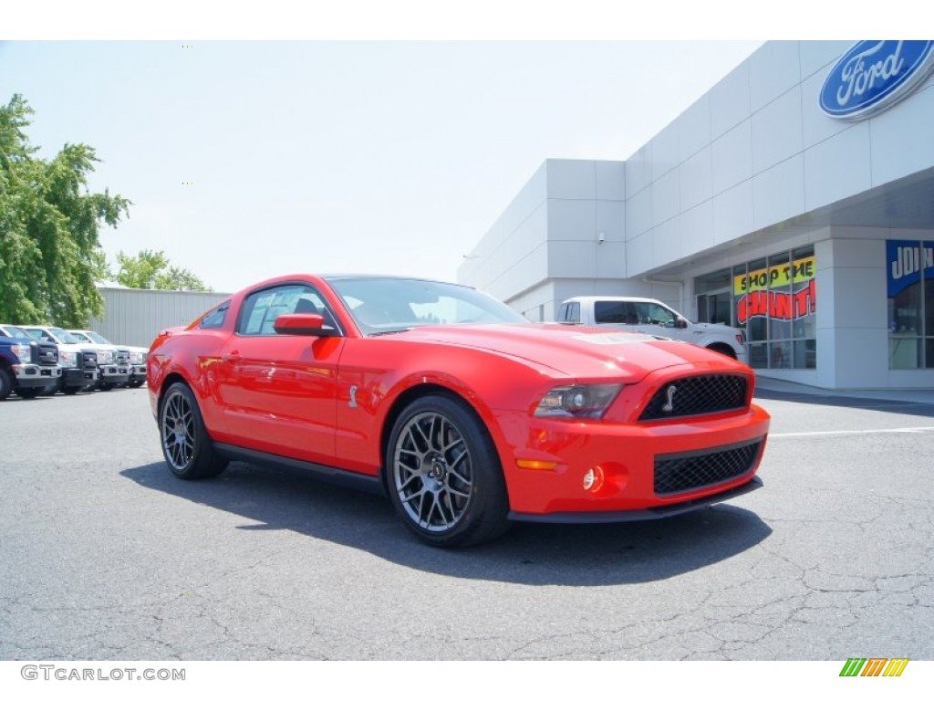 2012 Mustang Shelby GT500 SVT Performance Package Coupe - Race Red / Charcoal Black/Black Recaro Sport Seats photo #42