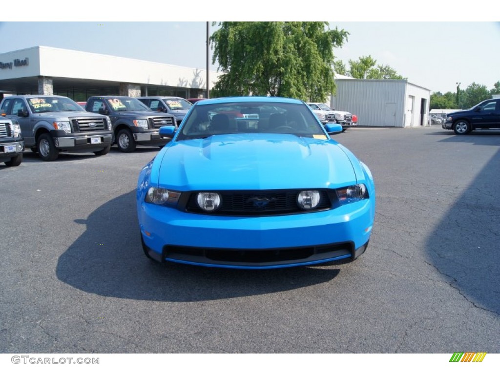 2010 Mustang GT Coupe - Grabber Blue / Charcoal Black photo #7