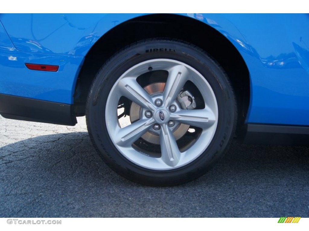 2010 Mustang GT Coupe - Grabber Blue / Charcoal Black photo #17