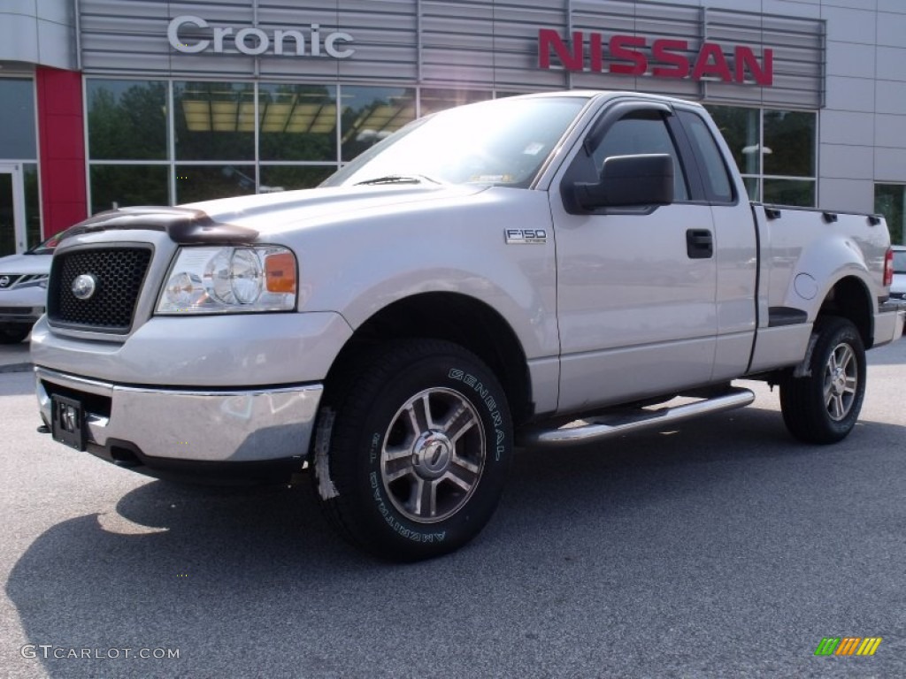 2006 F150 XLT Regular Cab 4x4 - Silver Metallic / Medium/Dark Flint photo #1