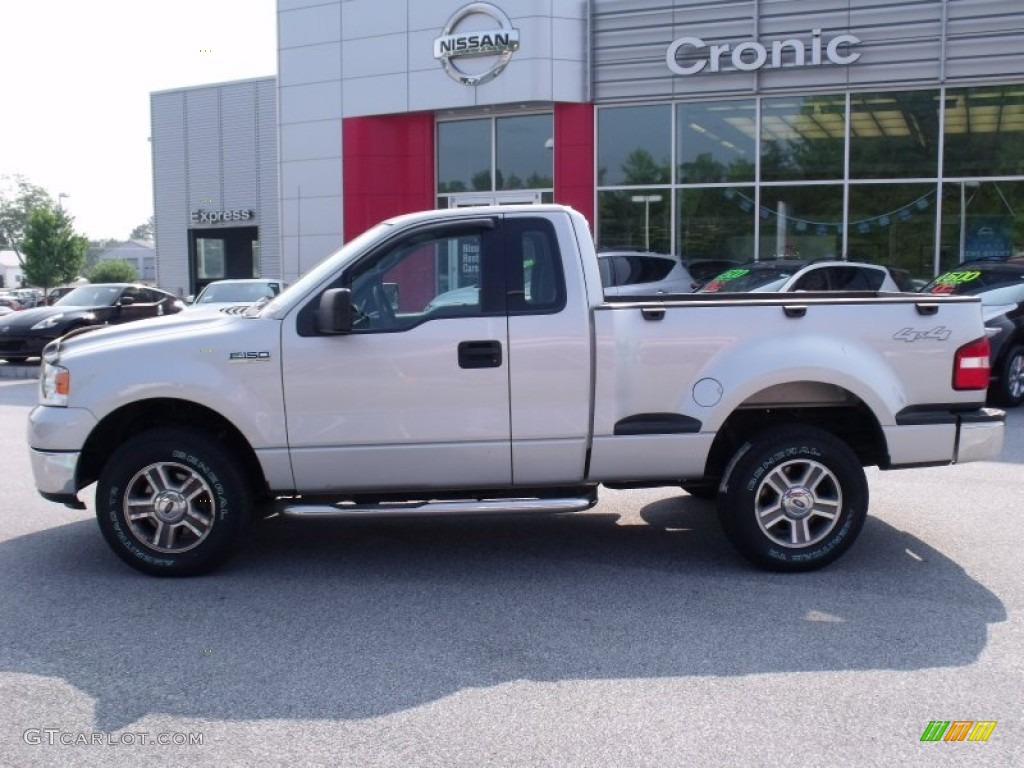 2006 F150 XLT Regular Cab 4x4 - Silver Metallic / Medium/Dark Flint photo #2