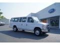 2010 Oxford White Ford E Series Van E350 XLT Passenger Extended  photo #1