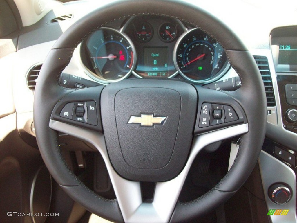 2011 Chevrolet Cruze ECO Medium Titanium Steering Wheel Photo #50117790