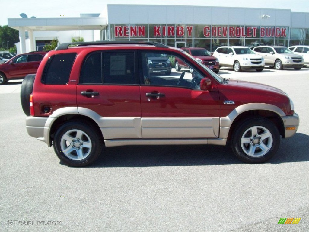 2001 Grand Vitara Limited 4x4 - Cassis Red Pearl / Gray photo #3