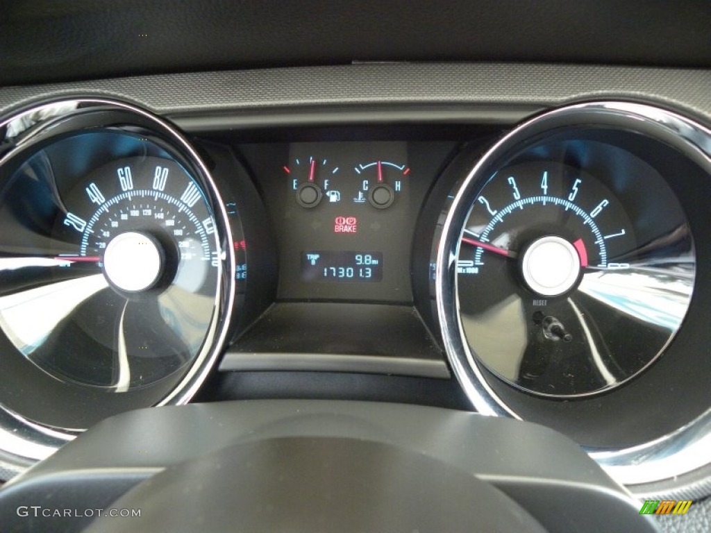 2010 Ford Mustang GT Premium Coupe Gauges Photo #50118744