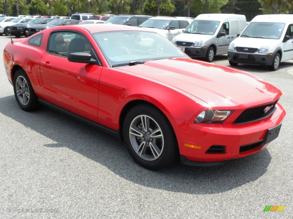 2011 Mustang V6 Coupe - Race Red / Saddle photo #1