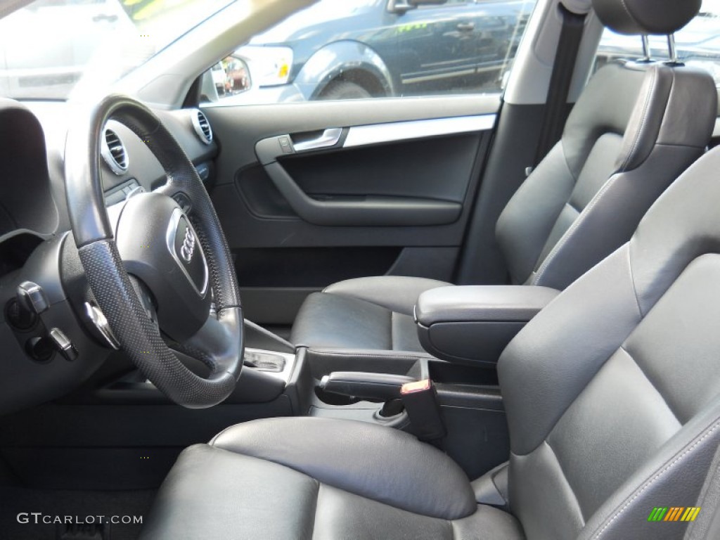 Black Interior 2006 Audi A3 3.2 S Line quattro Photo #50119137