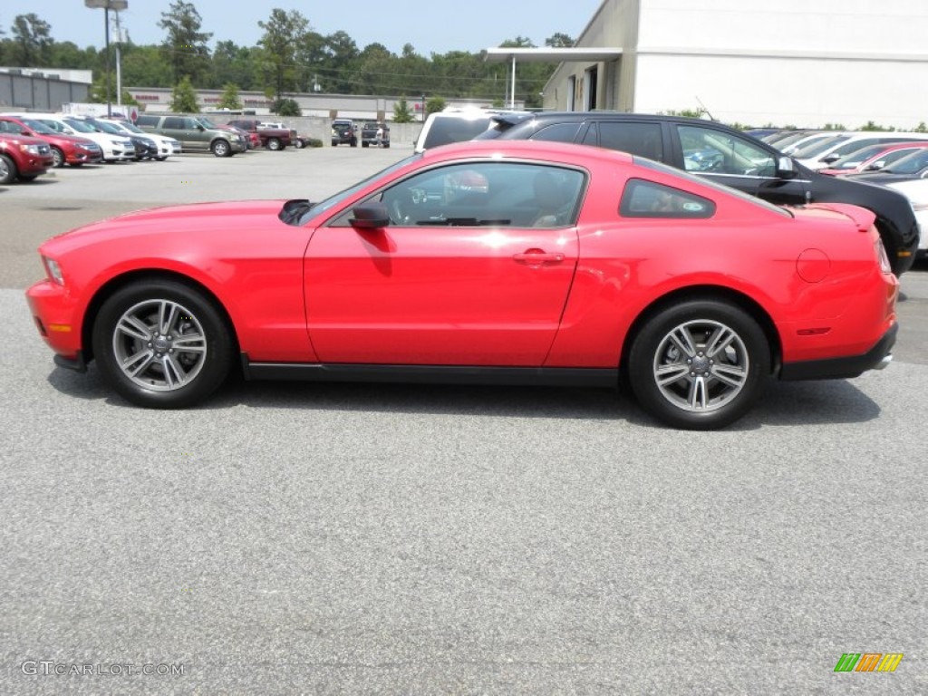2011 Mustang V6 Coupe - Race Red / Saddle photo #2