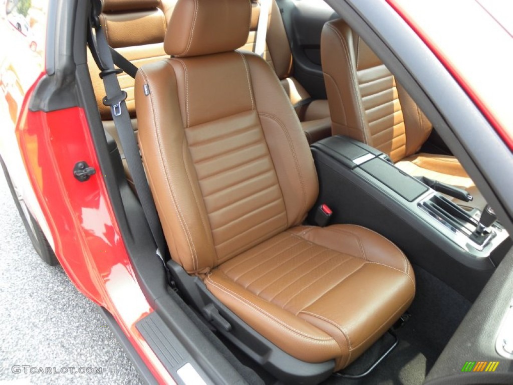 2011 Mustang V6 Coupe - Race Red / Saddle photo #7