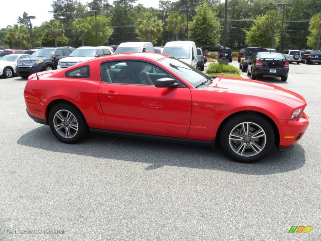 2011 Mustang V6 Coupe - Race Red / Saddle photo #10