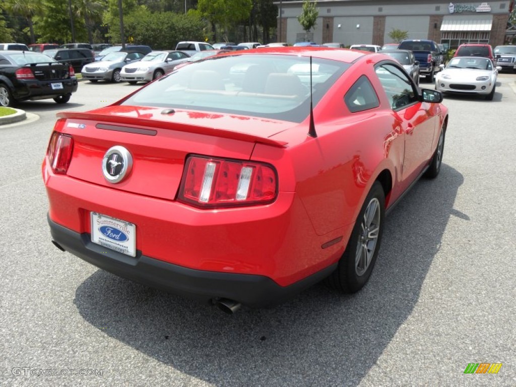 2011 Mustang V6 Coupe - Race Red / Saddle photo #11