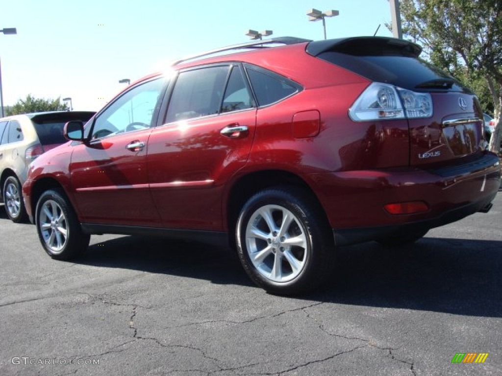 2009 RX 350 AWD - Matador Red Mica / Black photo #4