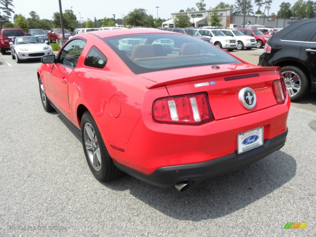 2011 Mustang V6 Coupe - Race Red / Saddle photo #13