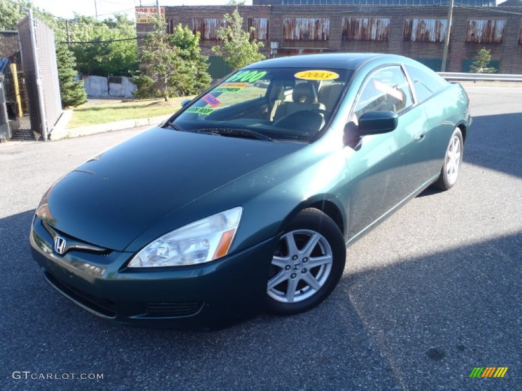 2003 Accord EX V6 Coupe - Noble Green Pearl / Ivory photo #1