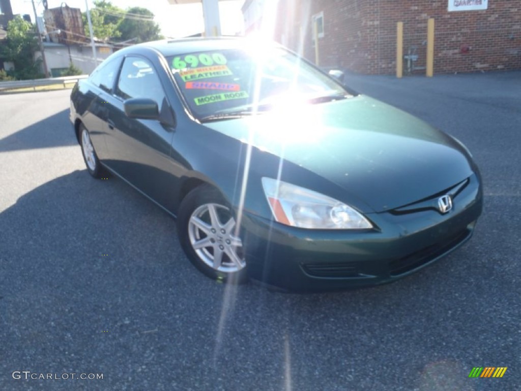 2003 Accord EX V6 Coupe - Noble Green Pearl / Ivory photo #2