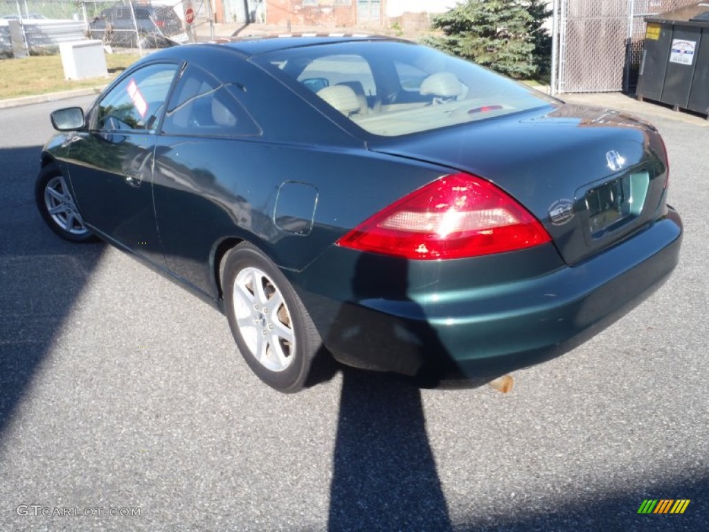 2003 Accord EX V6 Coupe - Noble Green Pearl / Ivory photo #3