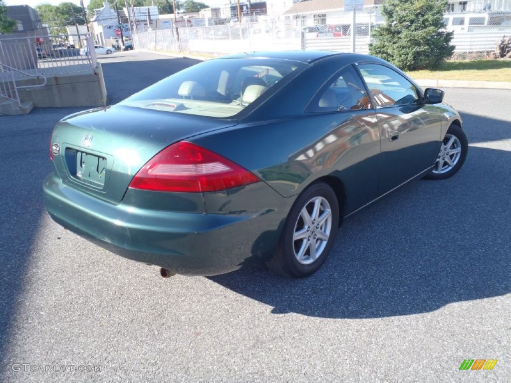 2003 Accord EX V6 Coupe - Noble Green Pearl / Ivory photo #4