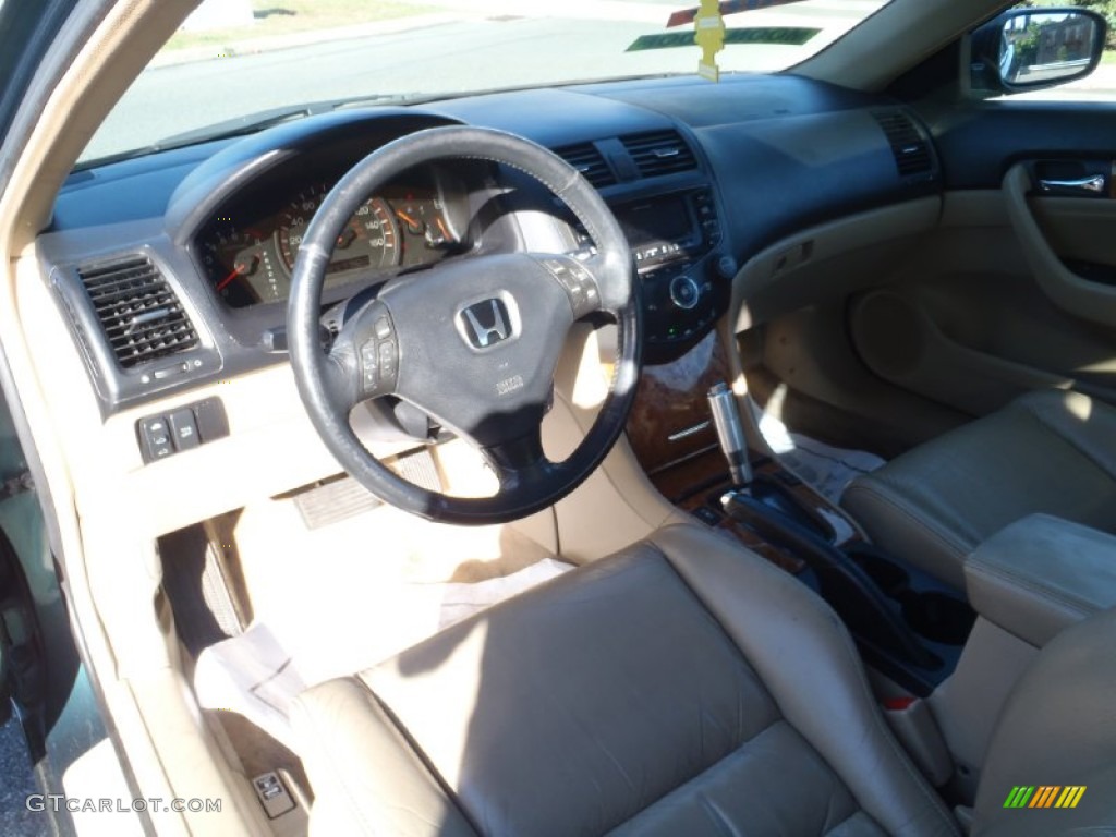 2003 Accord EX V6 Coupe - Noble Green Pearl / Ivory photo #8