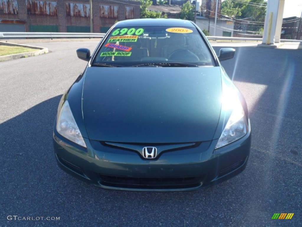 2003 Accord EX V6 Coupe - Noble Green Pearl / Ivory photo #10