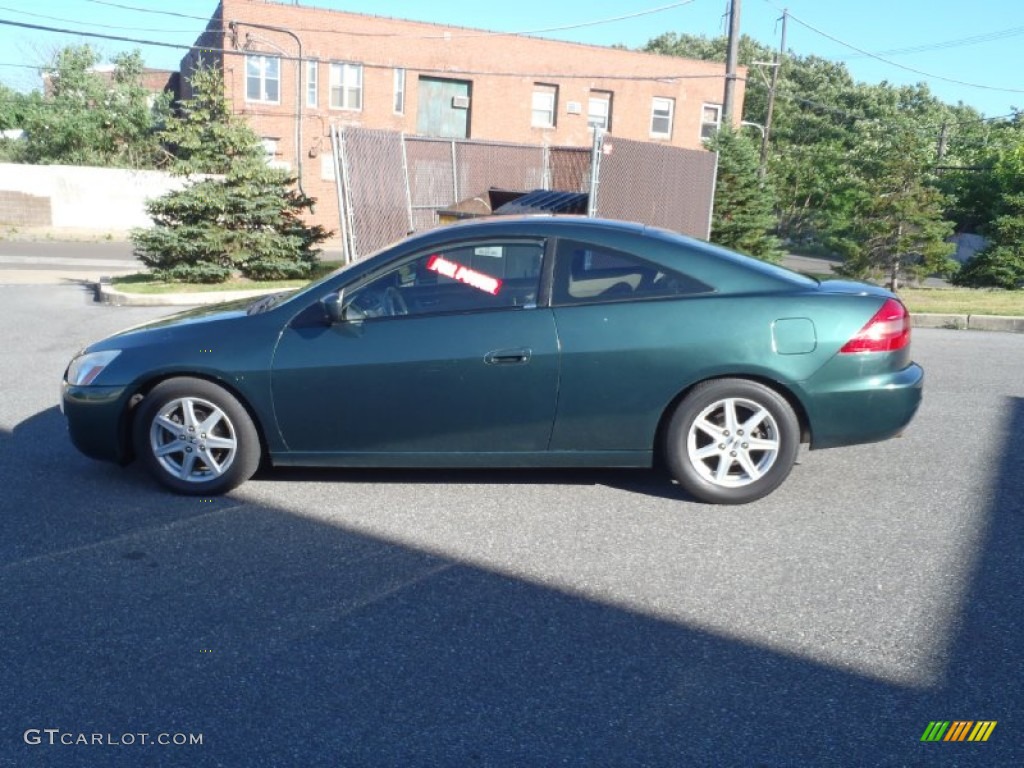 2003 Accord EX V6 Coupe - Noble Green Pearl / Ivory photo #11