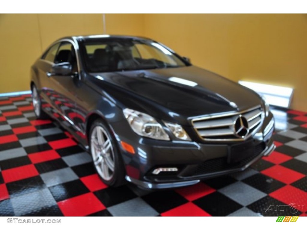 2010 E 550 Coupe - Steel Grey Metallic / Black photo #1