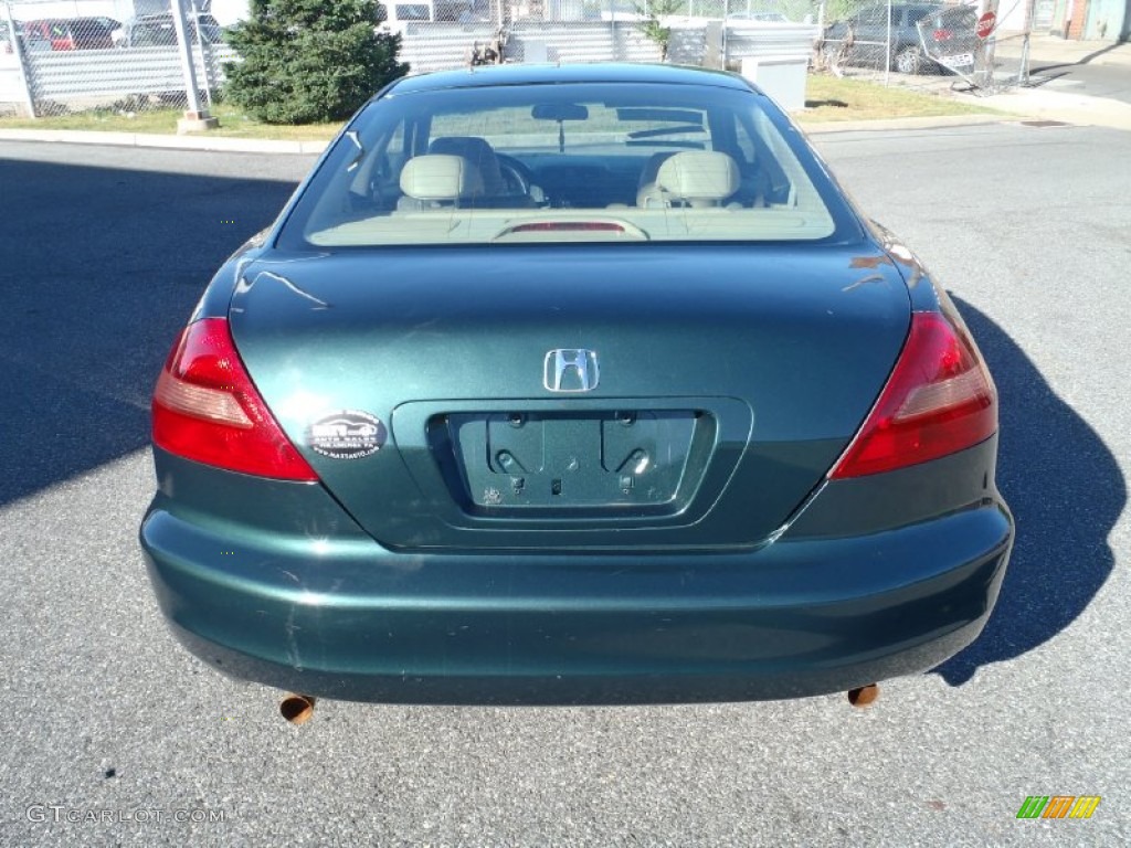 2003 Accord EX V6 Coupe - Noble Green Pearl / Ivory photo #12