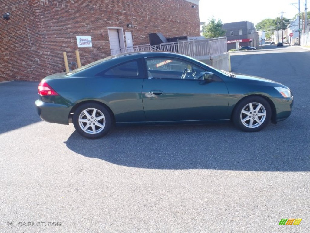 2003 Accord EX V6 Coupe - Noble Green Pearl / Ivory photo #13