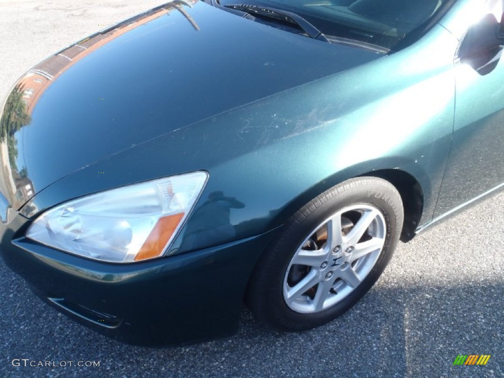 2003 Accord EX V6 Coupe - Noble Green Pearl / Ivory photo #15