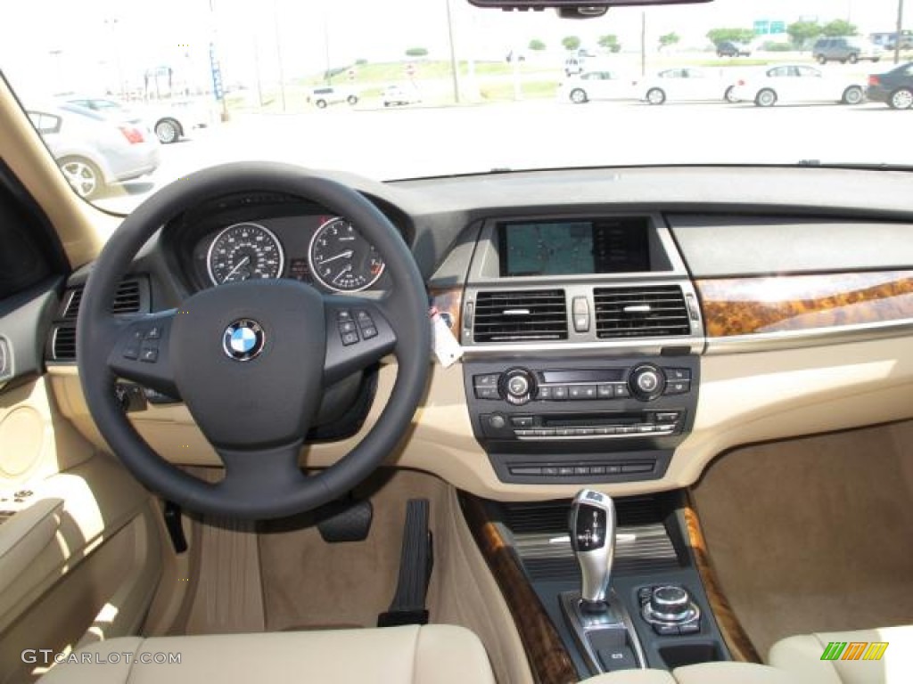 2012 BMW X5 xDrive35i Premium Sand Beige Dashboard Photo #50120733