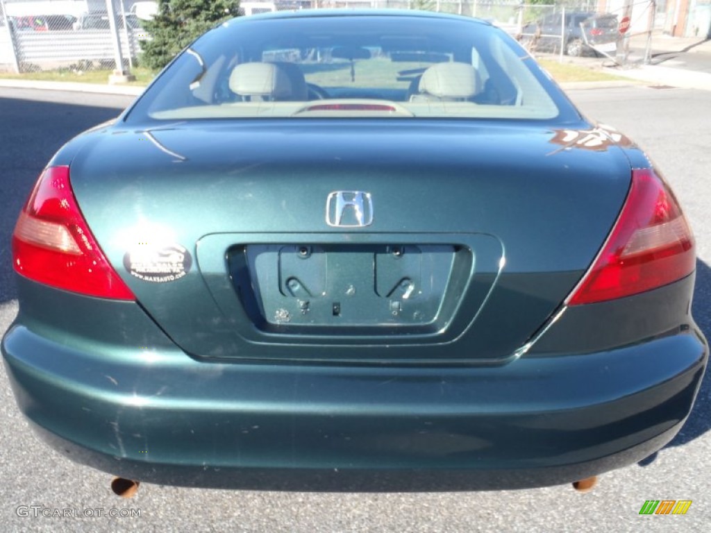 2003 Accord EX V6 Coupe - Noble Green Pearl / Ivory photo #18