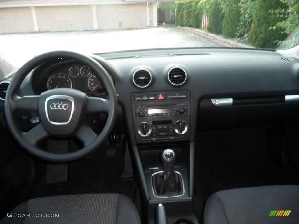 2006 Audi A3 2.0T Black Dashboard Photo #50121834