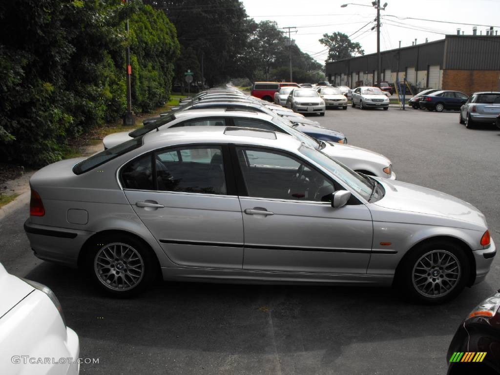 2000 3 Series 328i Sedan - Titanium Silver Metallic / Black photo #5