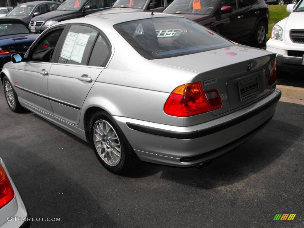 2000 3 Series 328i Sedan - Titanium Silver Metallic / Black photo #8