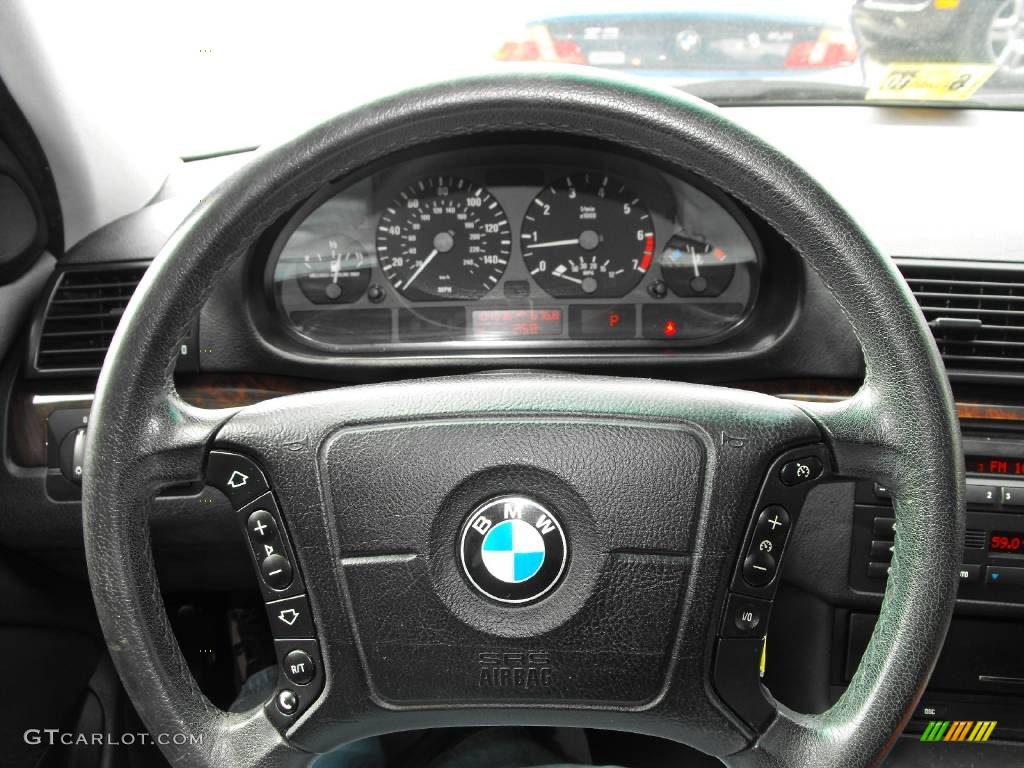 2000 3 Series 328i Sedan - Titanium Silver Metallic / Black photo #17