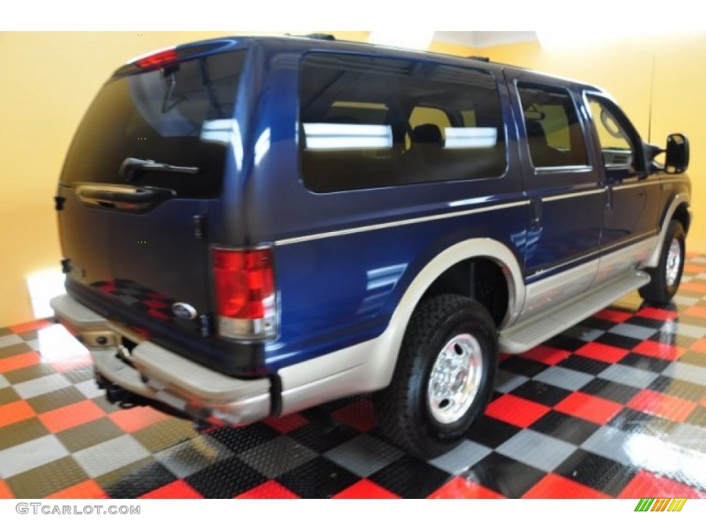 2003 Excursion Eddie Bauer 4x4 - True Blue Metallic / Medium Parchment photo #4