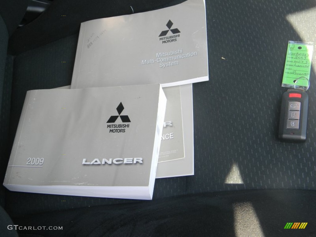 2009 Lancer GTS - Rotor Glow Orange Metallic / Black photo #13