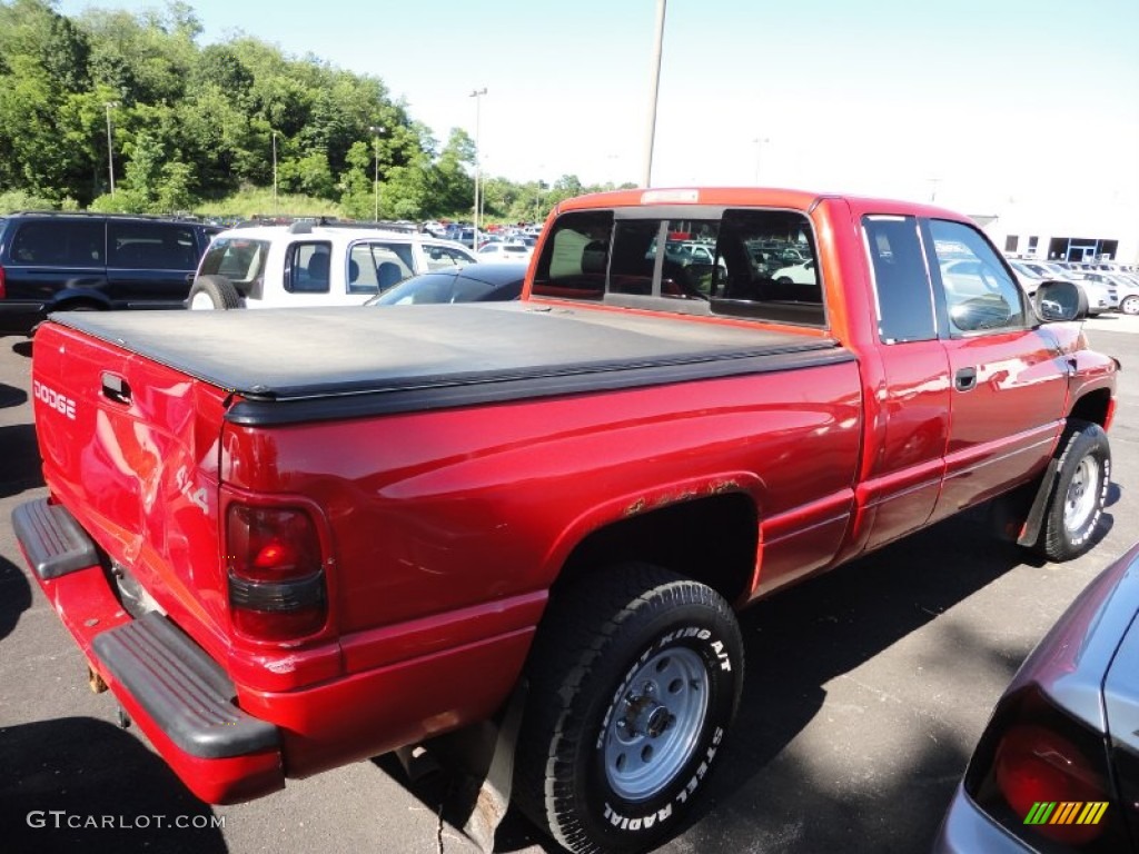 2000 Ram 1500 Sport Extended Cab 4x4 - Flame Red / Agate photo #2