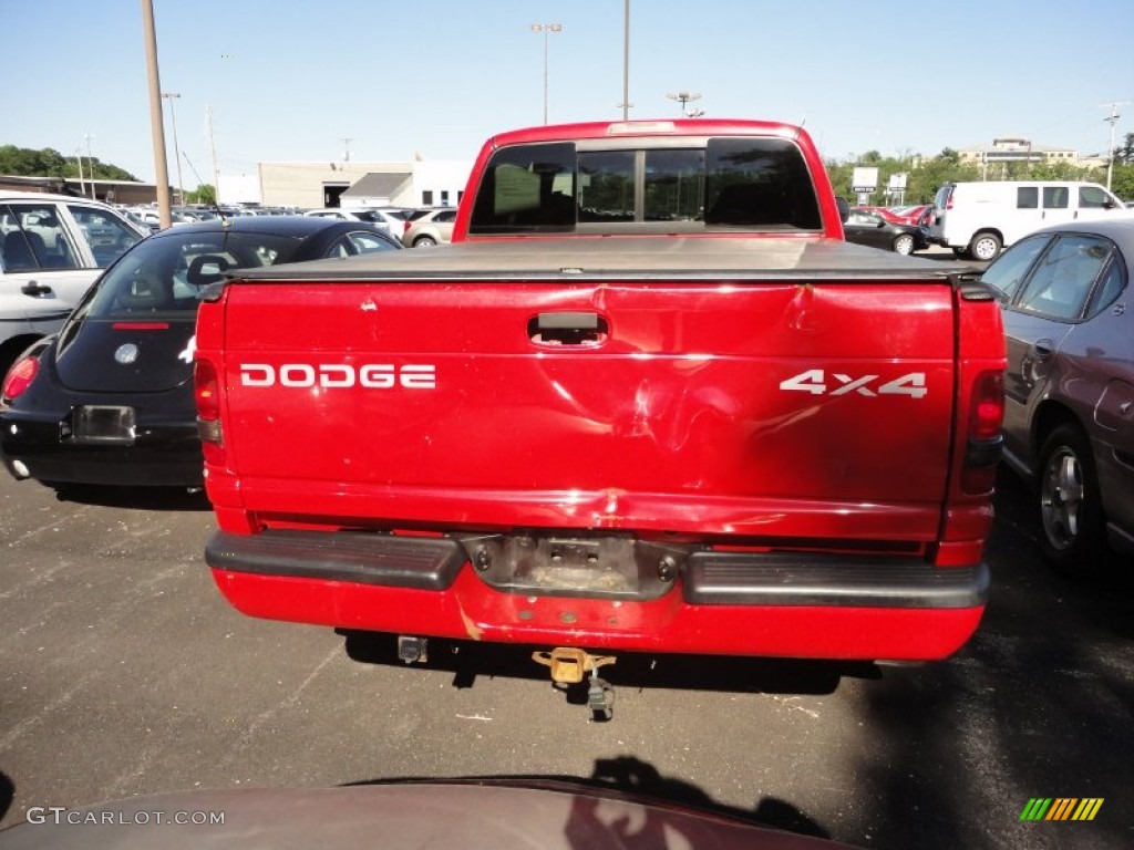 2000 Ram 1500 Sport Extended Cab 4x4 - Flame Red / Agate photo #3