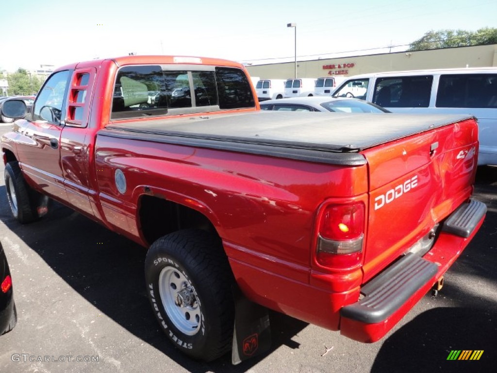 2000 Ram 1500 Sport Extended Cab 4x4 - Flame Red / Agate photo #4