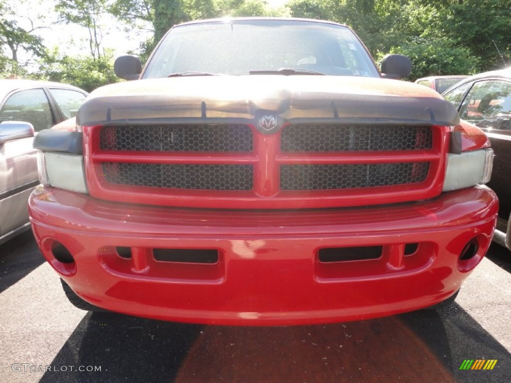 2000 Ram 1500 Sport Extended Cab 4x4 - Flame Red / Agate photo #6