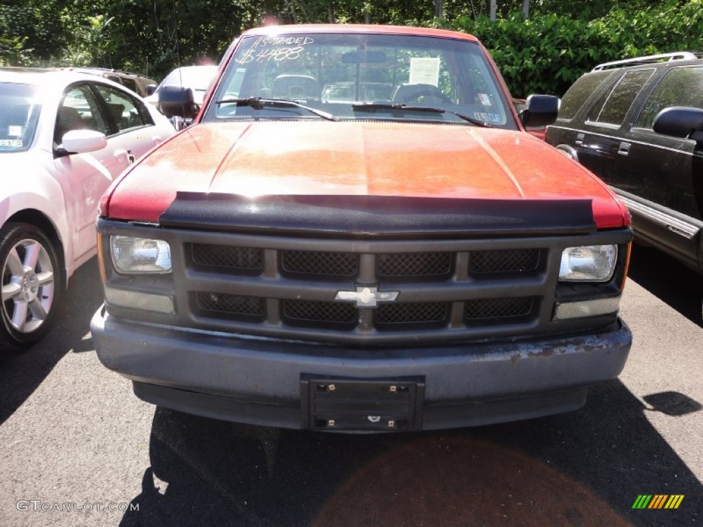 1993 C/K C1500 Regular Cab - Victory Red / Gray photo #5