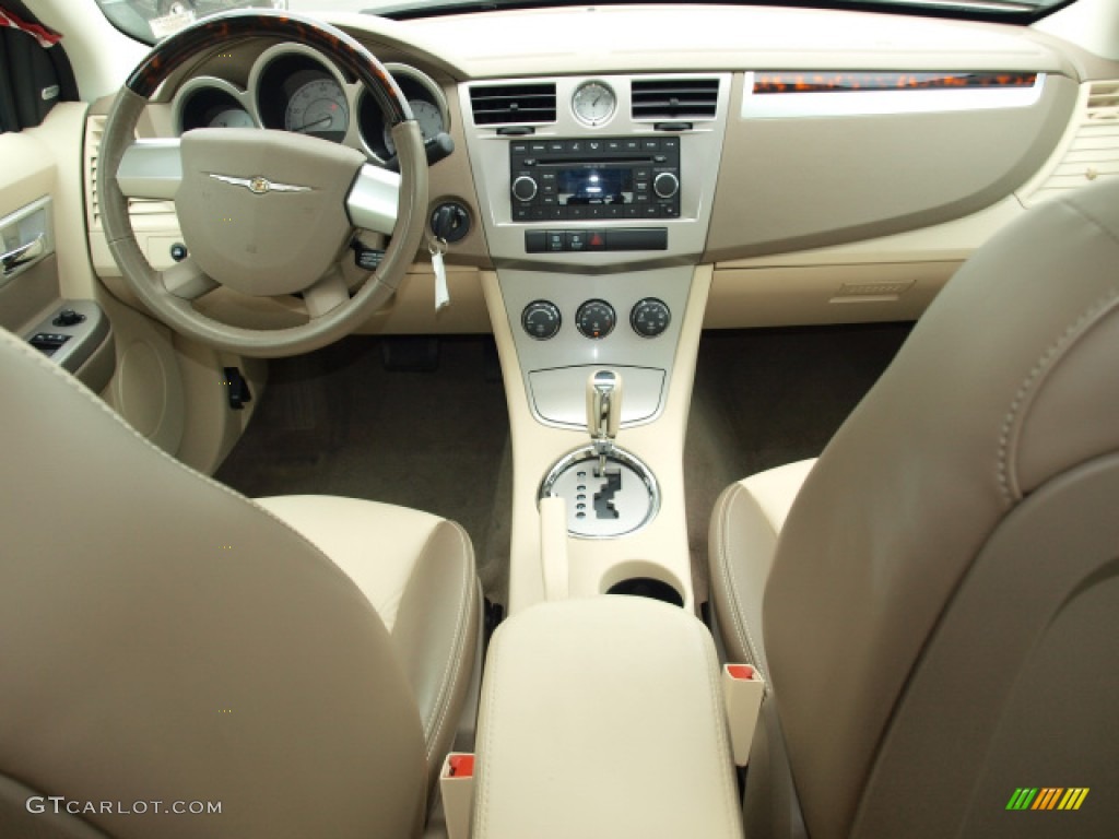 2008 Chrysler Sebring Limited Sedan Medium Pebble Beige/Cream Dashboard Photo #50127450