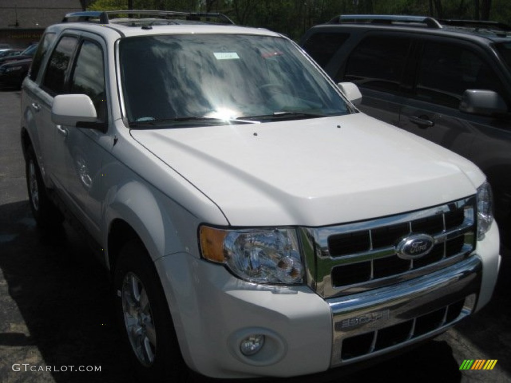 2011 Escape Limited V6 4WD - White Suede / Charcoal Black photo #1