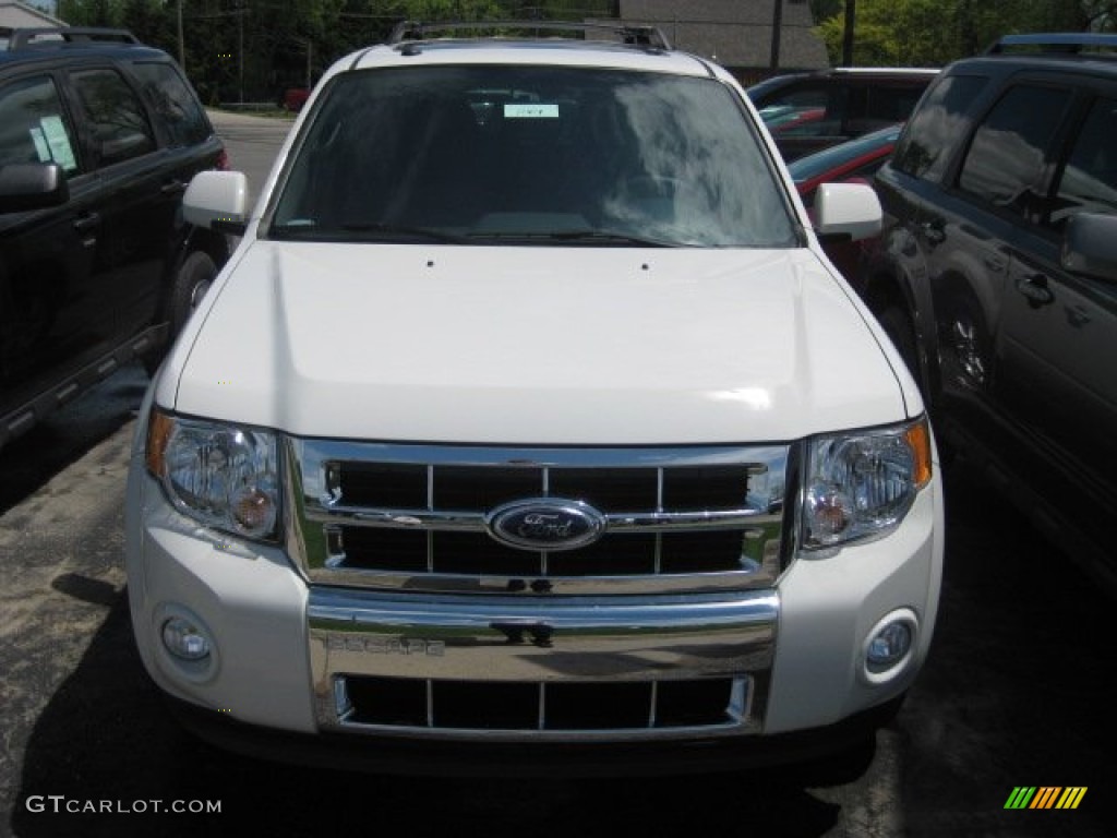 2011 Escape Limited V6 4WD - White Suede / Charcoal Black photo #3