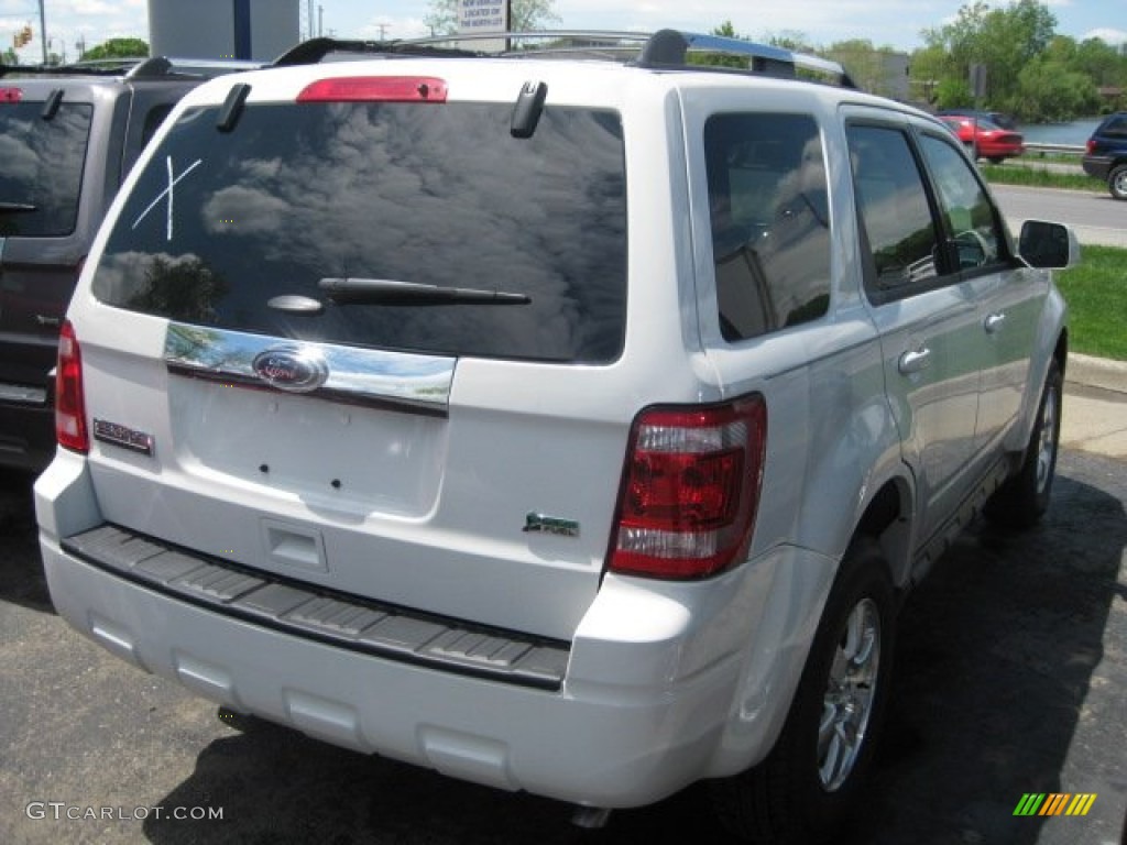 2011 Escape Limited V6 4WD - White Suede / Charcoal Black photo #4