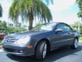 2008 Steel Grey Metallic Mercedes-Benz CLK 350 Cabriolet  photo #2