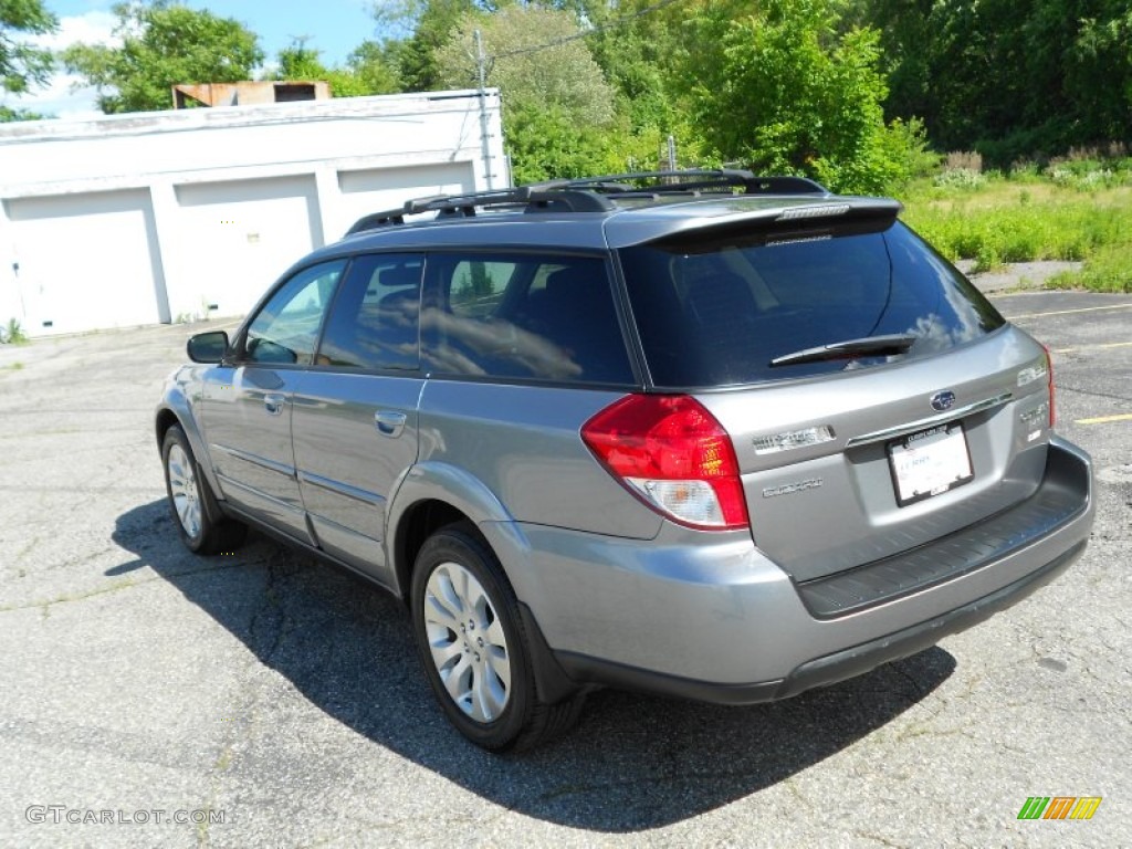2009 Outback 2.5i Limited Wagon - Quartz Silver Metallic / Off Black photo #2