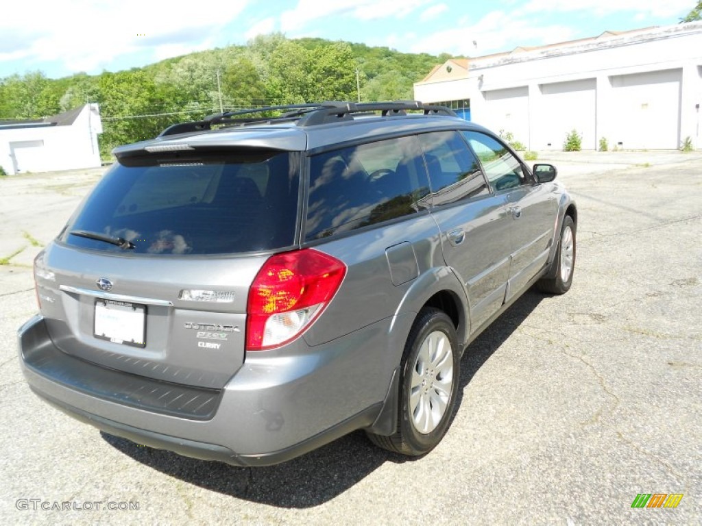2009 Outback 2.5i Limited Wagon - Quartz Silver Metallic / Off Black photo #20