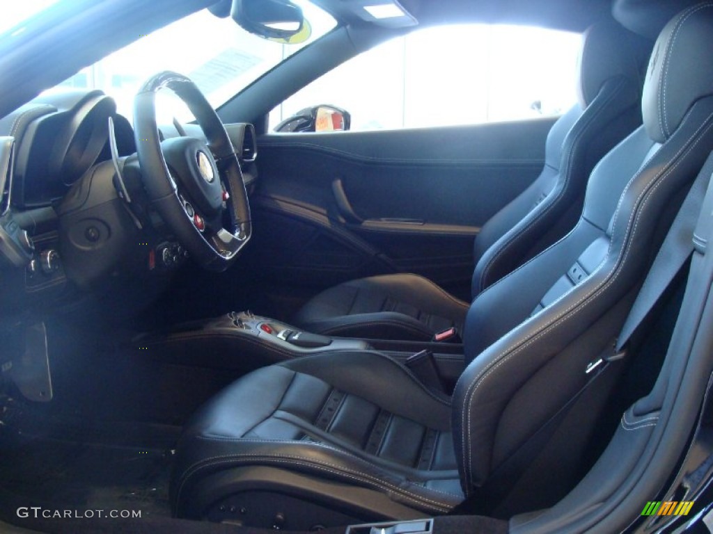 Black Interior 2010 Ferrari 458 Italia Photo #50130420